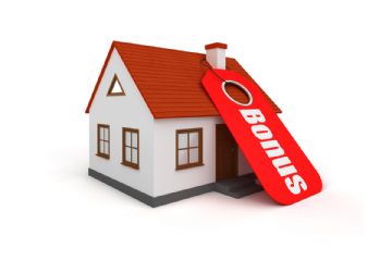 immagine di una casa con scritto "Bonus"