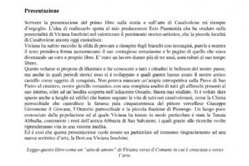 Prefazione del Sindaco Simona Rastelli