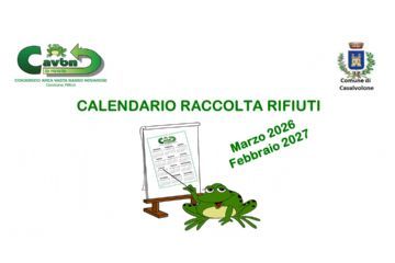 Nuovo calendario raccolta rifiuti porta a porta - Marzo 2026