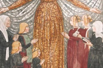Affresco - Madonna misericordiosa